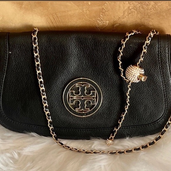 Replacement Quality Adjustable Purse Chain Faux Black Leather Gold;NWOT - Picture 4 of 4